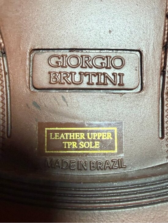 Giorgio Brutini Brown Woven Tassel Loafers Men’s 9.5D Leather Brazil main image 13